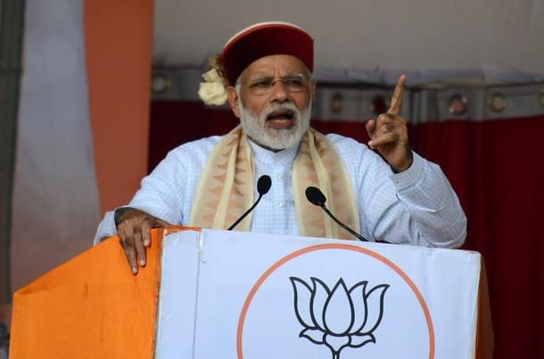 Prime Minister Narendra Modi addresses a rally. (Representative image) (Deepak Sansta/Hindustan Times via GettyImages) 